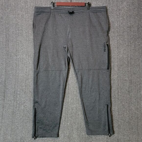 And1 Sweatpants Mens 2XL Gray Basketball Pants Elastic Waist Drawstring Pockets - Picture 1 of 15